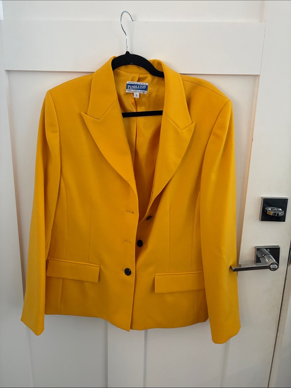 Pendleton Canary Yellow Tailored Blazer